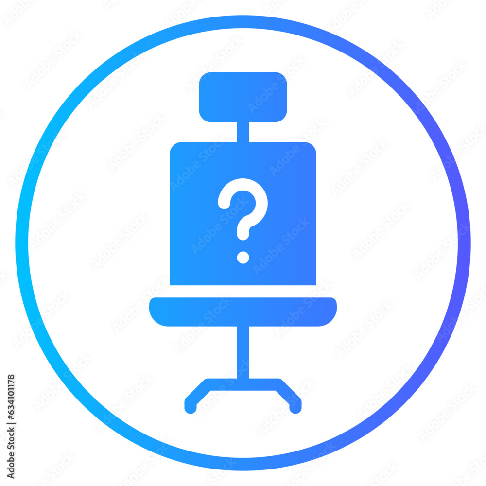 chair gradient icon