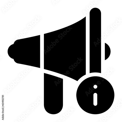 megaphone glyph icon