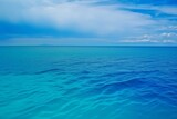 The ocean is colored in blue hue. Generative AI