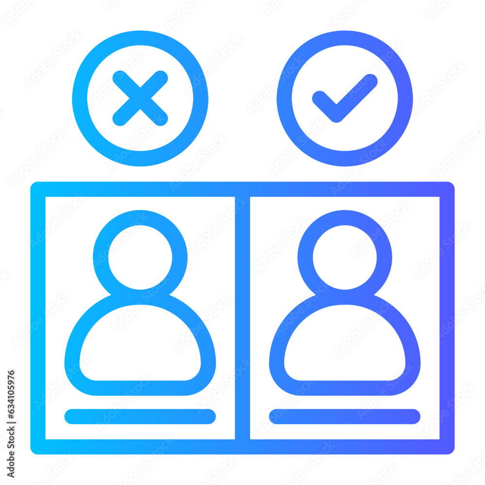 employee gradient icon