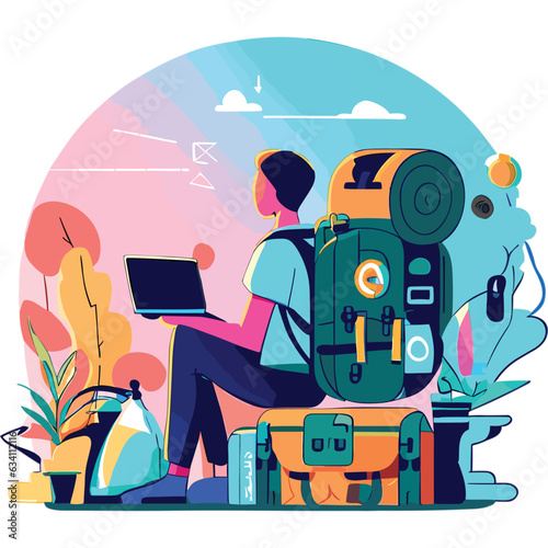 A Young Man Journey of Crafting Content While Traveling