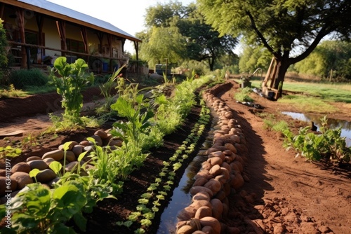 permaculture swale system for water conservation photo