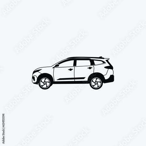 Fototapeta Naklejka Na Ścianę i Meble -  Silhouette car logo design vector