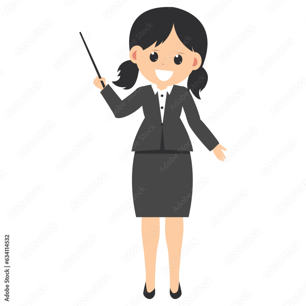 cute female teacher cartoon illustration cute female teacher cartoon illustration