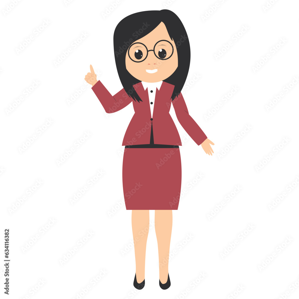 cute female teacher cartoon illustration cute female teacher cartoon illustration