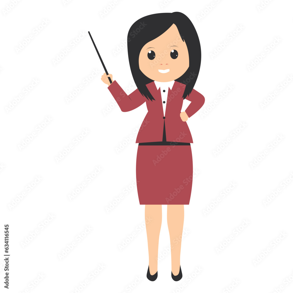 cute female teacher cartoon illustration cute female teacher cartoon illustration