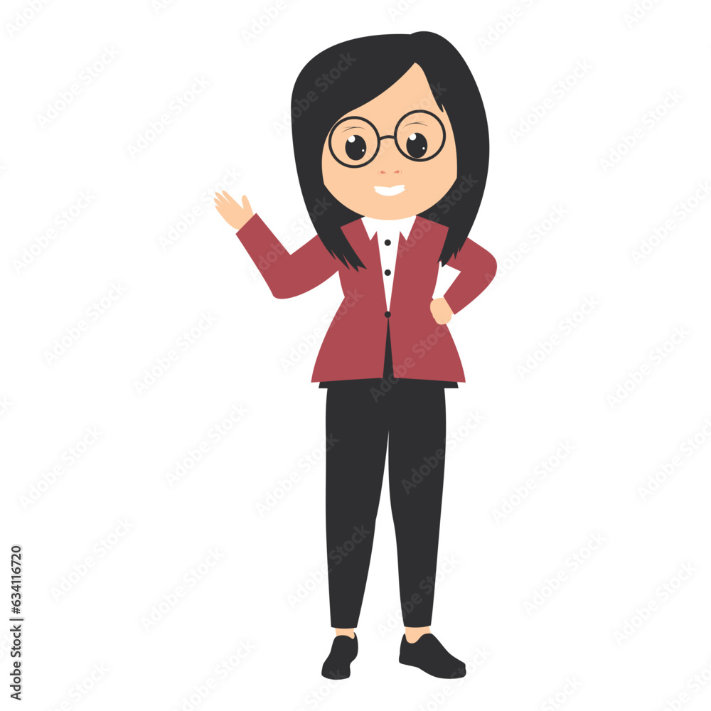 cute female teacher cartoon illustration cute female teacher cartoon illustration