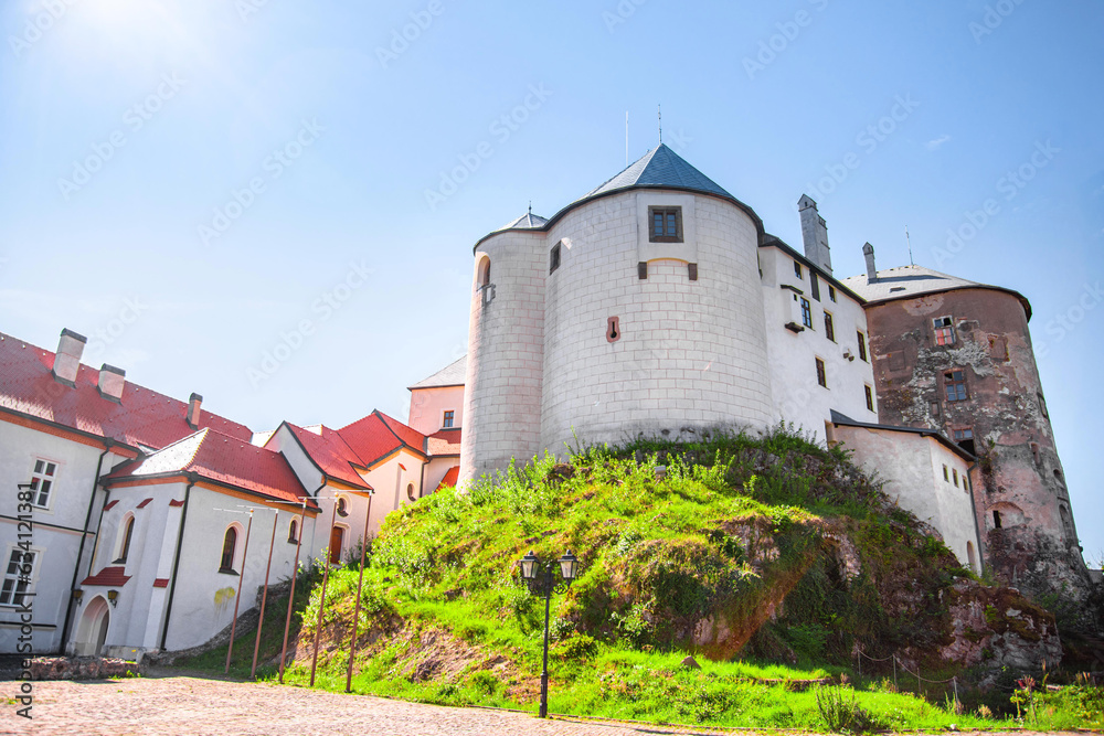 Beautiful historic Lupciansky Castle, Slovenska Lupca, near Banska Bystrica, Slovakia. Slovakia castle.