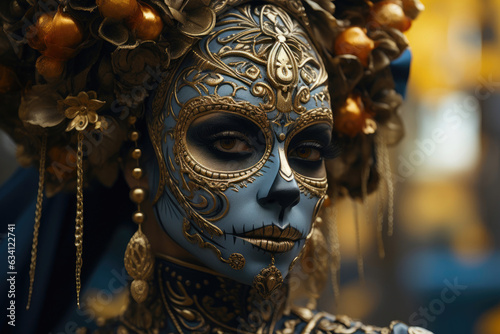 Baroque Elegance Meets Day of the Dead