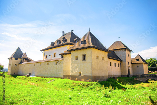 Gothic-Renaissance mansion water castle in Hronsek, Banska Bystrica, Slovakia. Unesco World Heritage Site. photo