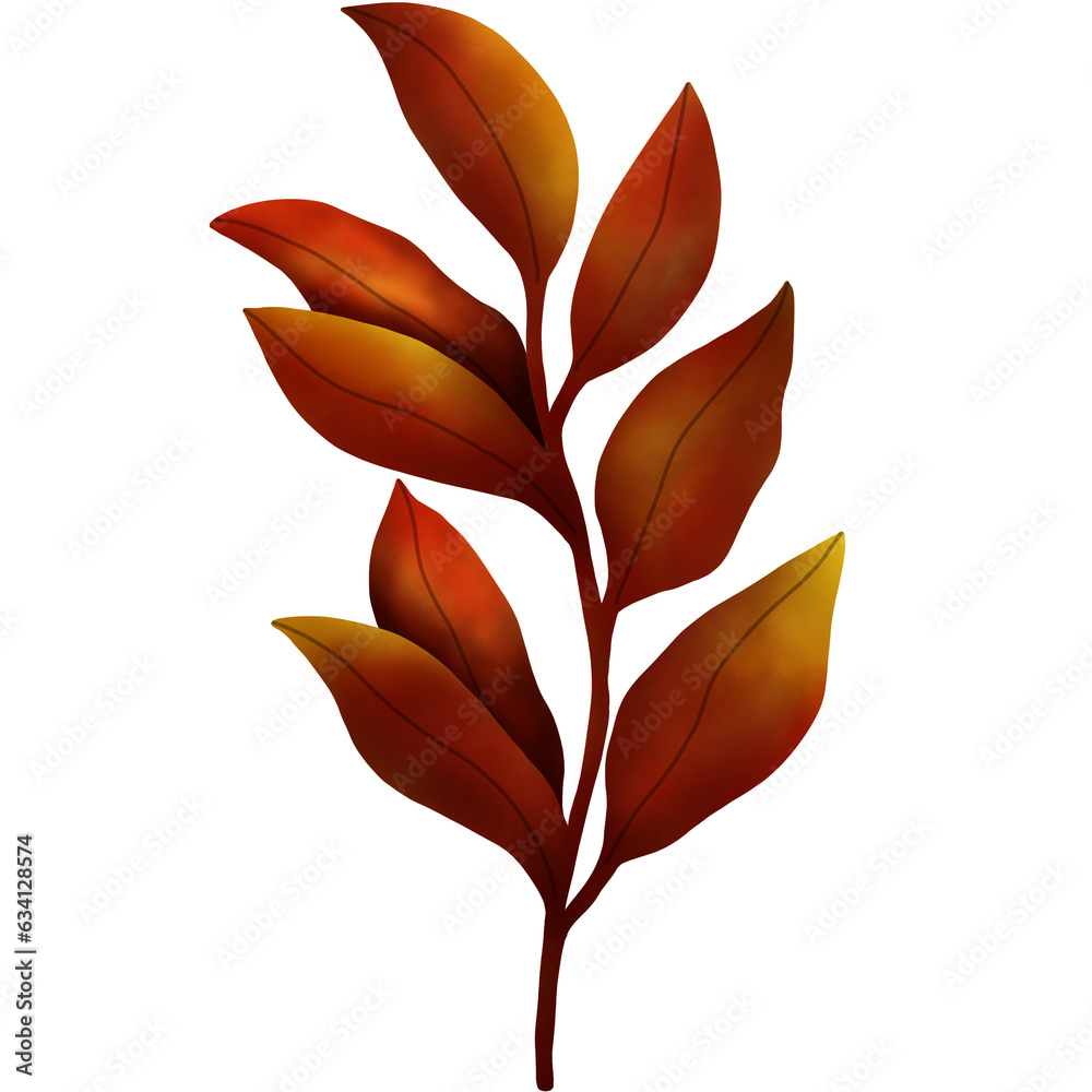 Fototapeta premium Watercolor Autumn Leaves