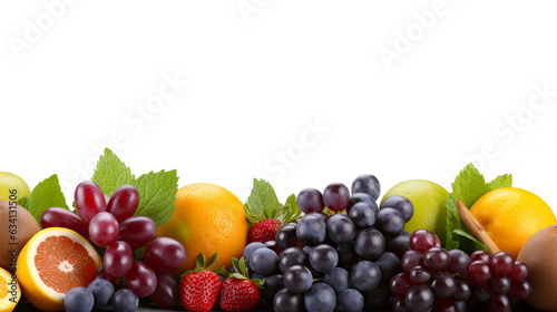 Isolated illustration of fresh colorful fruits. For collages  banners  advertisements  covers  wallpapers and other healthy food projects.
