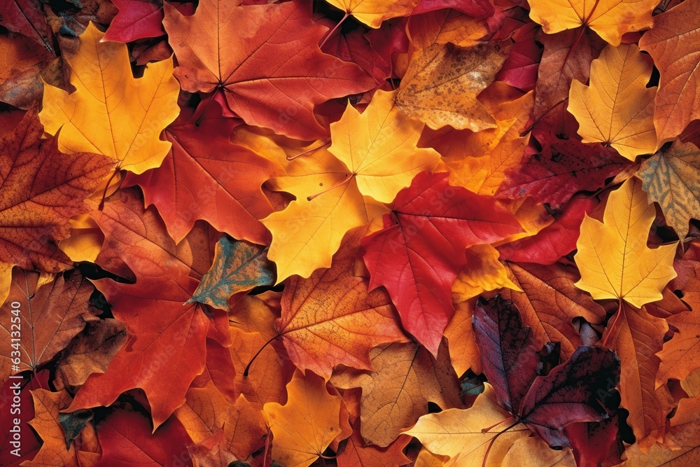 Colorful autumn maple leaves background. Top view, copy space. Colorful autumn maple leaves background. Top view, copy space.