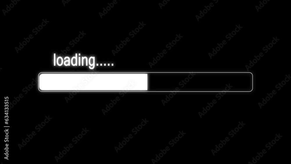 abstract glowing loading bar animation 4k abstract glowing loading bar animation 4k