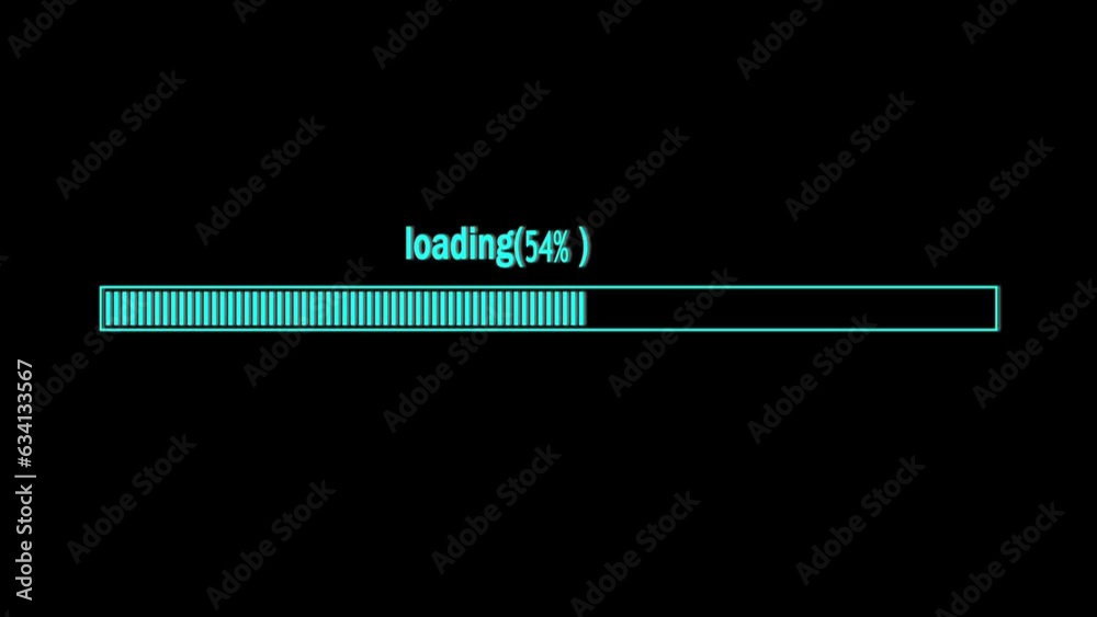 abstract glowing loading bar animation 4k abstract glowing loading bar animation 4k