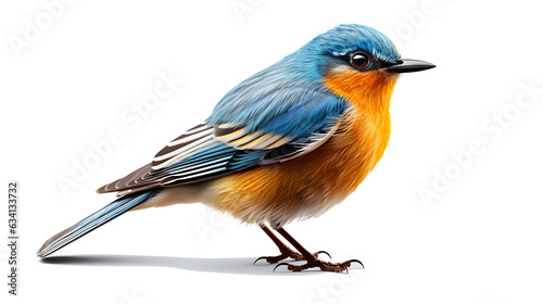 Beautiful little blue bird isolated on transparent background -Generative AI © ImagiVista