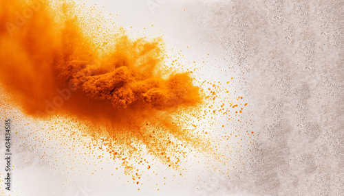 flour on a black