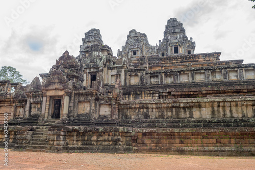 views of amazing ta prohm temple in agkor wat  cambodia