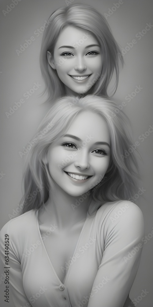 a woman with smile face a woman with smile face