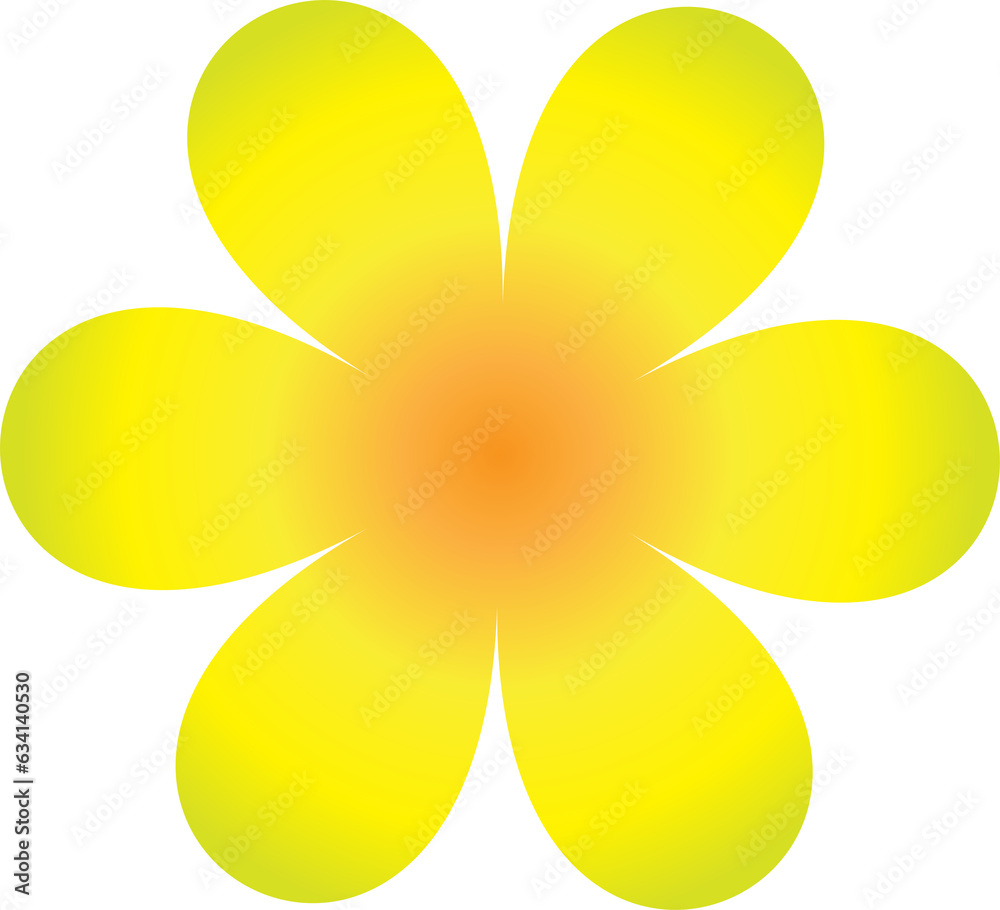 yellow flower isolated