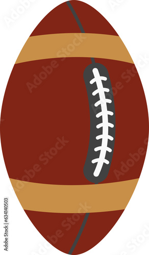 Drawn rugby ball. Father's Day.