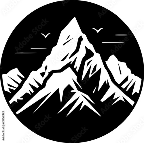 Mountain | Minimalist and Simple Silhouette - Vector illustration