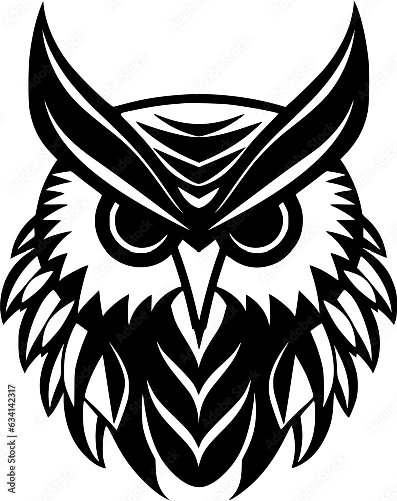 Owl - Minimalist and Flat Logo - Vector illustration Owl - Minimalist and Flat Logo - Vector illustration