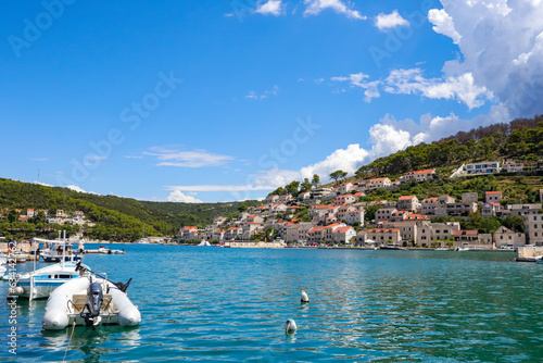 Fototapeta Naklejka Na Ścianę i Meble -  Beautiful town of Pučišća in Croatia on the island of Brac