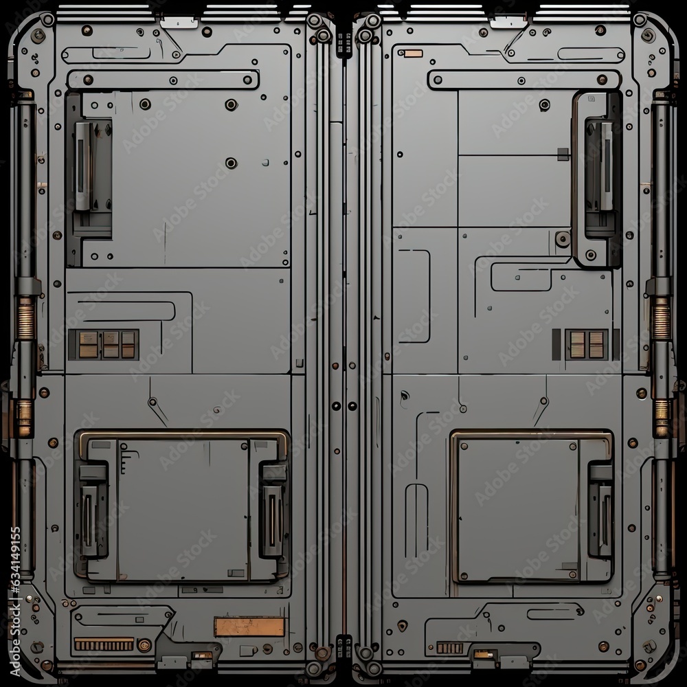 Scifi wall texture panel. Generative AI Scifi wall texture panel. Generative AI