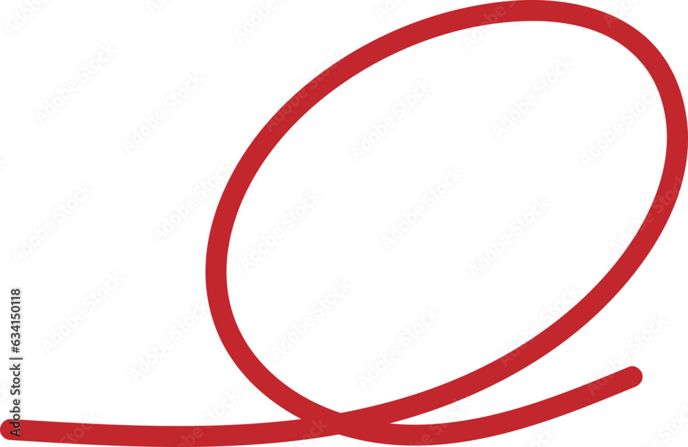 도그라미 빨간색 벡터 일러스트