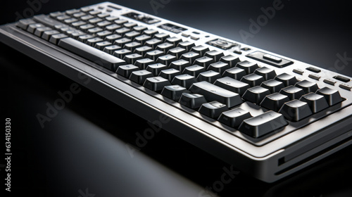 Keyboard isolated on black background