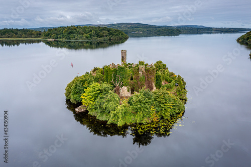 Aerial view over Lough Key  Roscommon, Ireland  photo