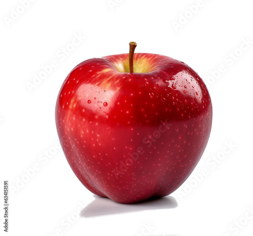 red apple on a transparent background. for decorating projects