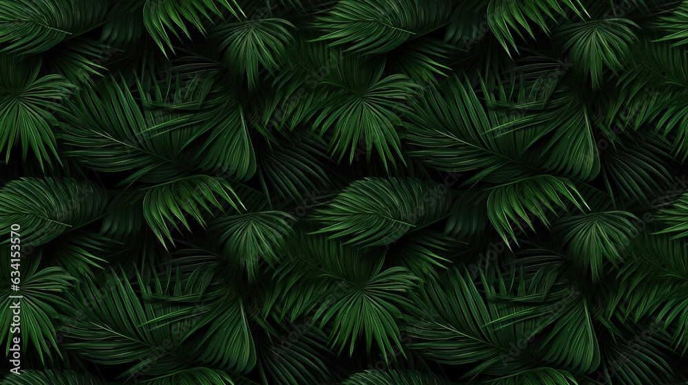 leaves of a palm_tree tile