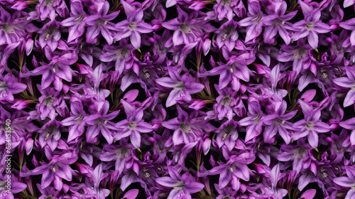 flowers of the fuchsia gentian flowering seamless