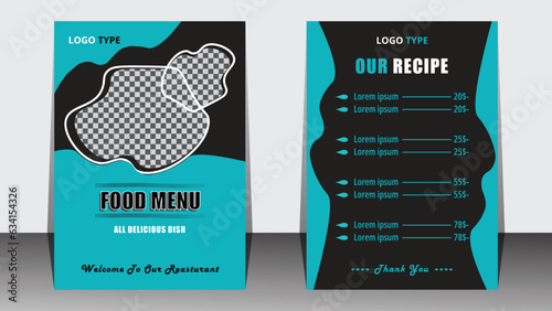 Flyer design template.