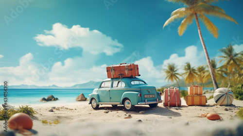 Summer vacations luggage © Comprimido