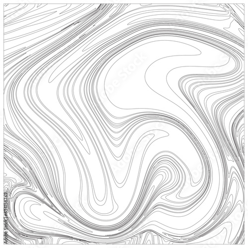 Wavy black lines background pattern