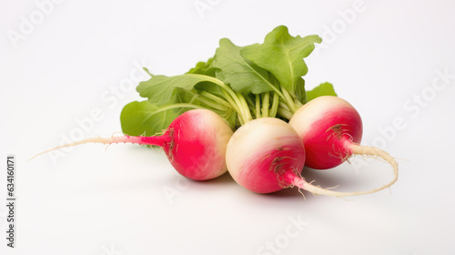 Radish isolated on a white background.