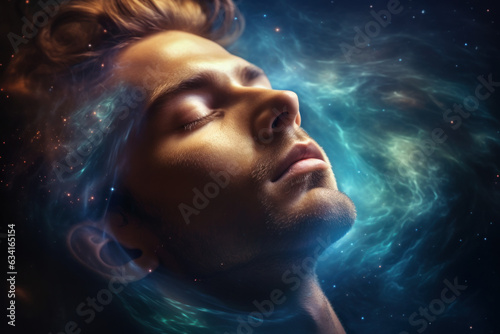 Astral projection during sleep.
