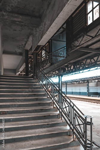 Old stairway in the train station