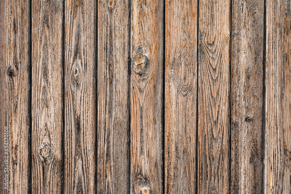 Naklejka premium Background of old wooden moldy vertical boards