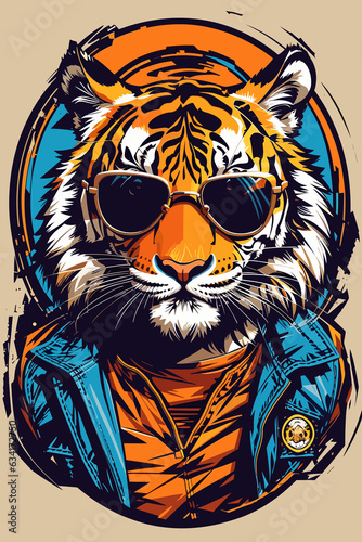 tiger head vector