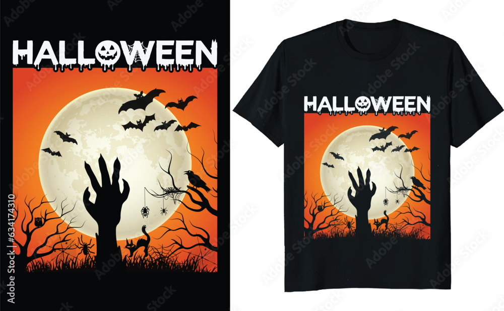 Halloween T-shirt. 
Halloween t-shirt design vector. Typography, Quote, Halloween t-shirt design. Halloween t-shirt for Halloween day.
