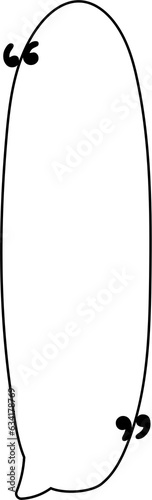 Wallpaper Mural speech bubble balloon with quotation marks icon sticker memo keyword planner text box banner, flat png transparent element design Torontodigital.ca
