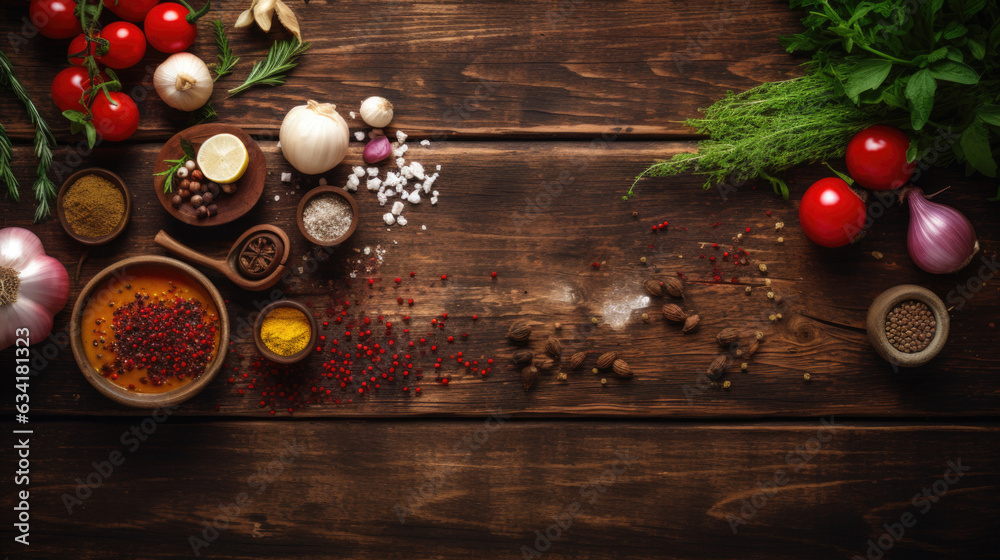 Ingredient for cooking on wooden background Ingredient for cooking on wooden background