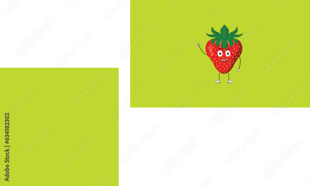 Strawberry Cartoon Character