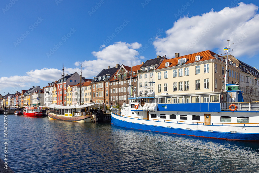 Veteran boat - Walking along Copenhagen's canals on a great summer day, Denmark
