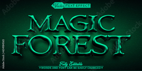 Spooky Magic Forest Editable Text Effect Template