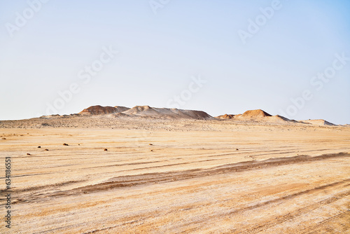 A wide view of the Sahara desert and all its beauty